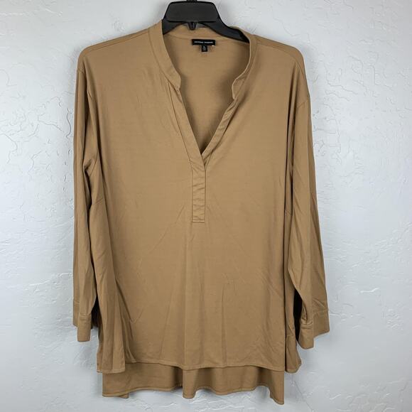 Universal Standard Tunic Shirt Womens Large Long Sleeve Split Hem Pullover Top - Picture 1 of 8
